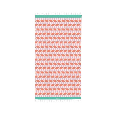 Fouta Urean Tangerine in summer colours