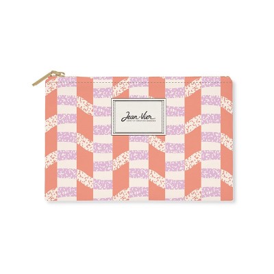 Bolsa plana Urean Tangerine en tejido Jacquard