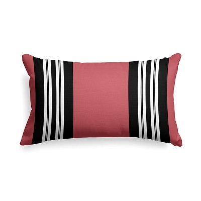 Housse de coussin Aya Framboise en lin et coton