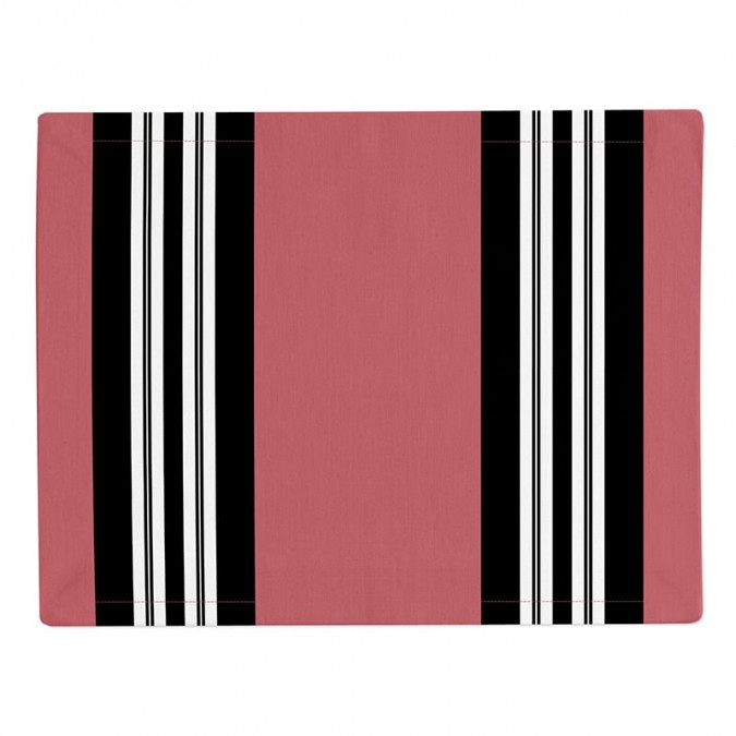 Aya Raspberry place mat with anti-shrink Teflon coating