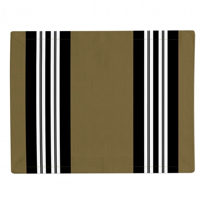 Kaki place mat from the Aya collection Teflon-coated