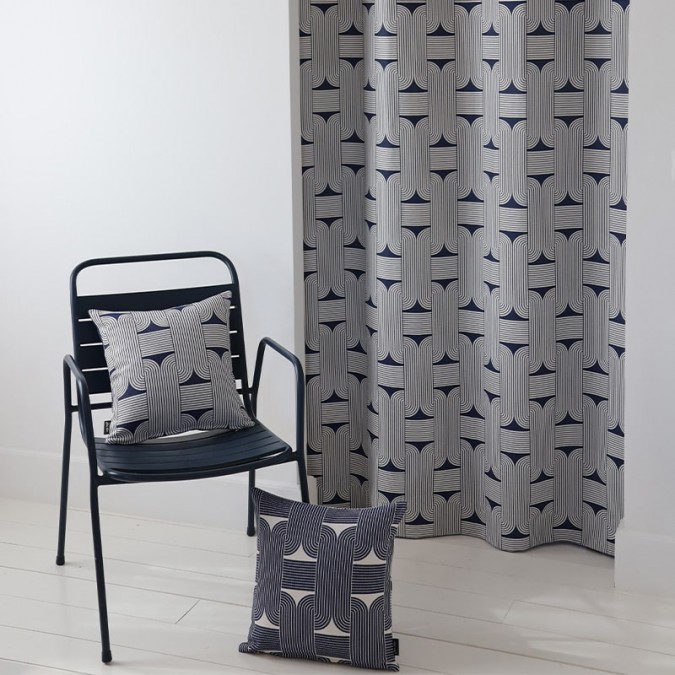 Katea Marine cushion cover to match its curtains