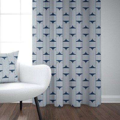 Katea Marine woven cotton curtain with elegant patterns