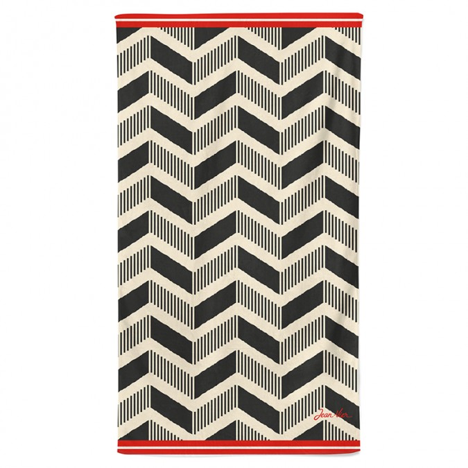 Elegant beach towel Ilbarritz Coquille made from 100% cotton