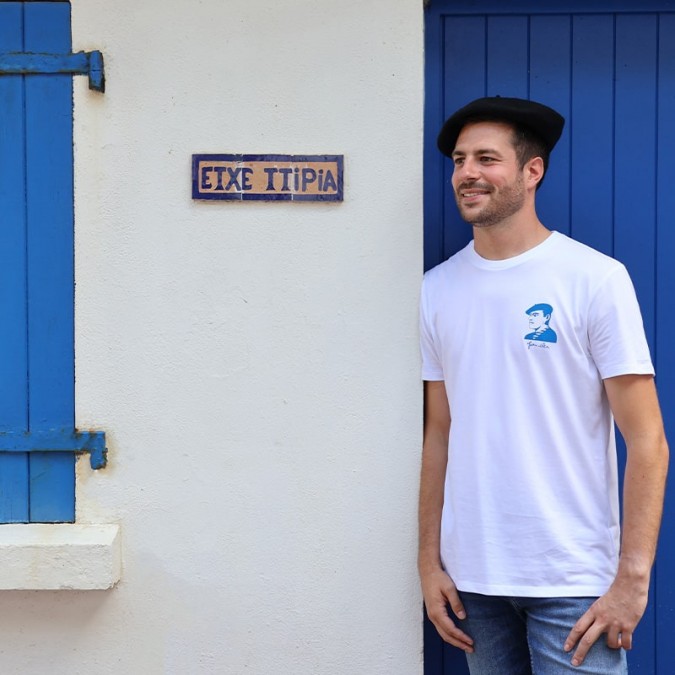 Basque-inspired organic cotton T-shirt