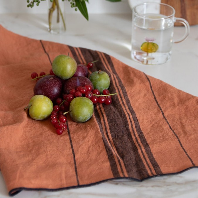 Oeko-Tex certified Beaurivage Tomette tea towel to look after your health