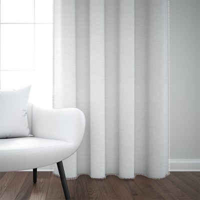 Elegant white linen gauze curtain Vela