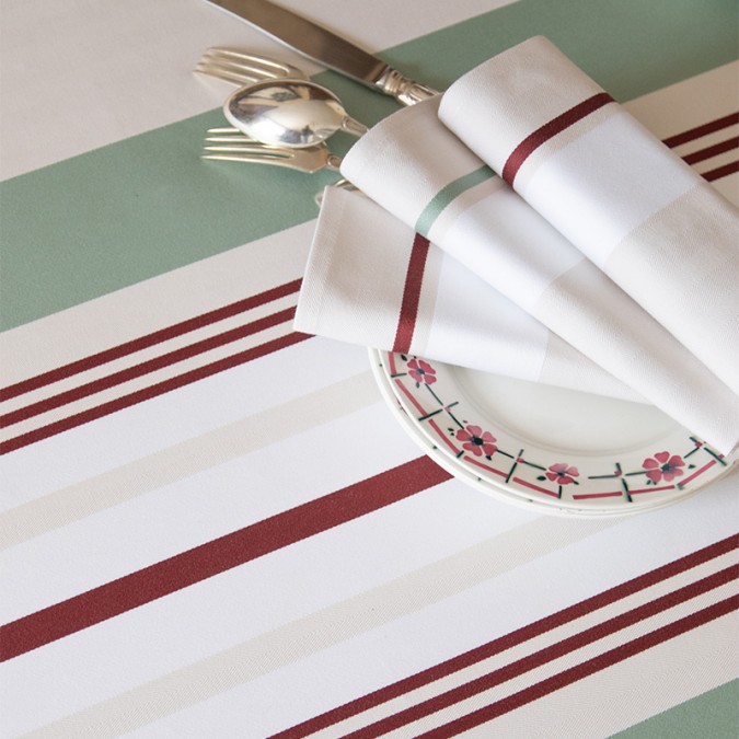 Tablecloth in the dreamlike colours typical of the Basque Country