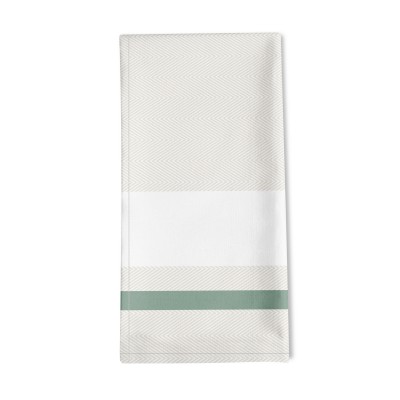 Serviette de table rayée Donibane Eucalyptus