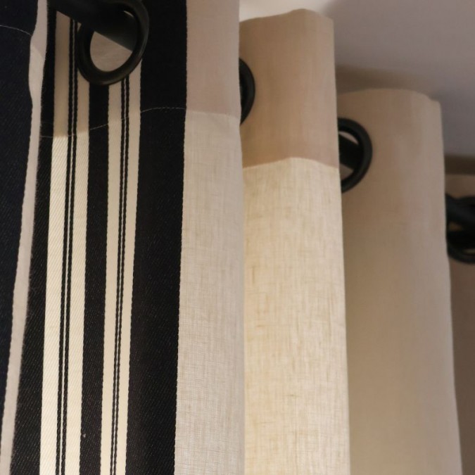 high quality linen and cotton curtain natural interior decoration