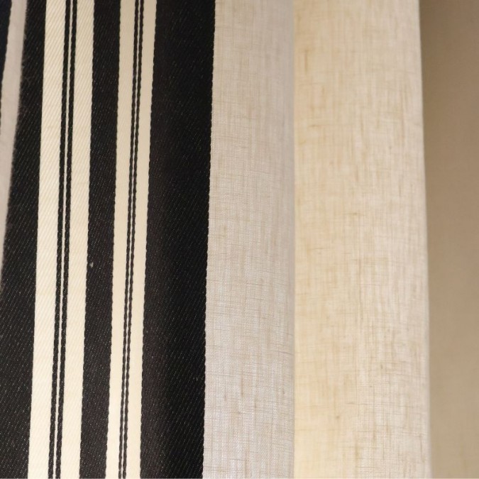 Black and white striped cushion cover high quality weave