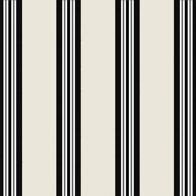 White and black fabric by the metre with elegant stripes for top-of-the-range decoration