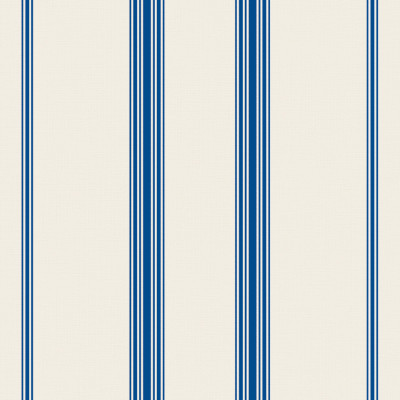 White and blue striped linen and cotton  forcurtain and tablecloth by the metre