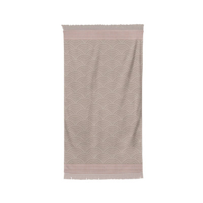 100% cotton art deco bath linen