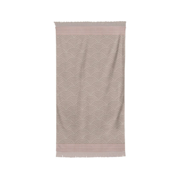 100% cotton art deco bath linen